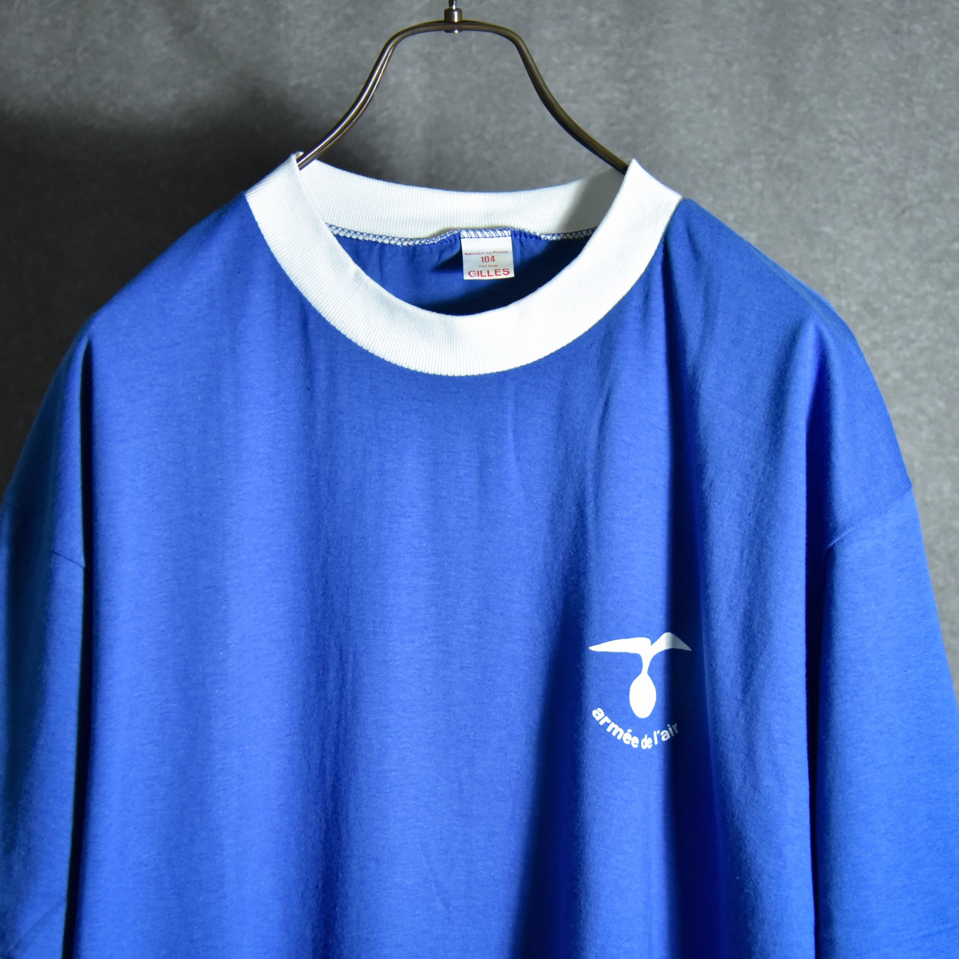 DEAD STOCK】French Air force Ringer T-shirts フランス軍 リンガー T ...