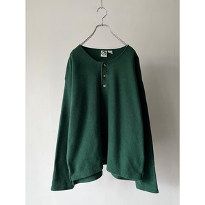 henry neck fleece pullover