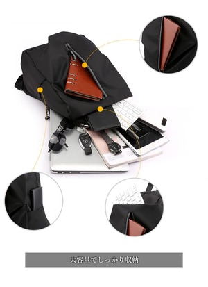 リュック バックパック リュックサック 鞄 黒 レディース メンズ 大容量 ビジネス 収納 撥水加工 USB充電口付き