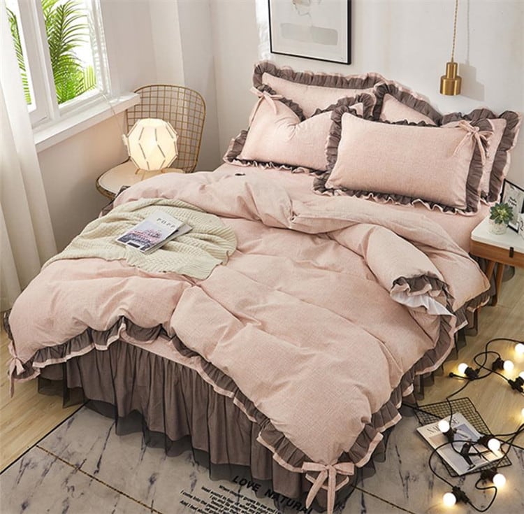 気質シンプル】プリンセススタイル 寝具セット - 厚手ベッド 気質シンプル】プリンセススタイル 寝具セット - 厚手ベッド