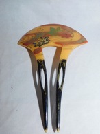 プラスチック楓模様簪 plastic work ornamental hair pin