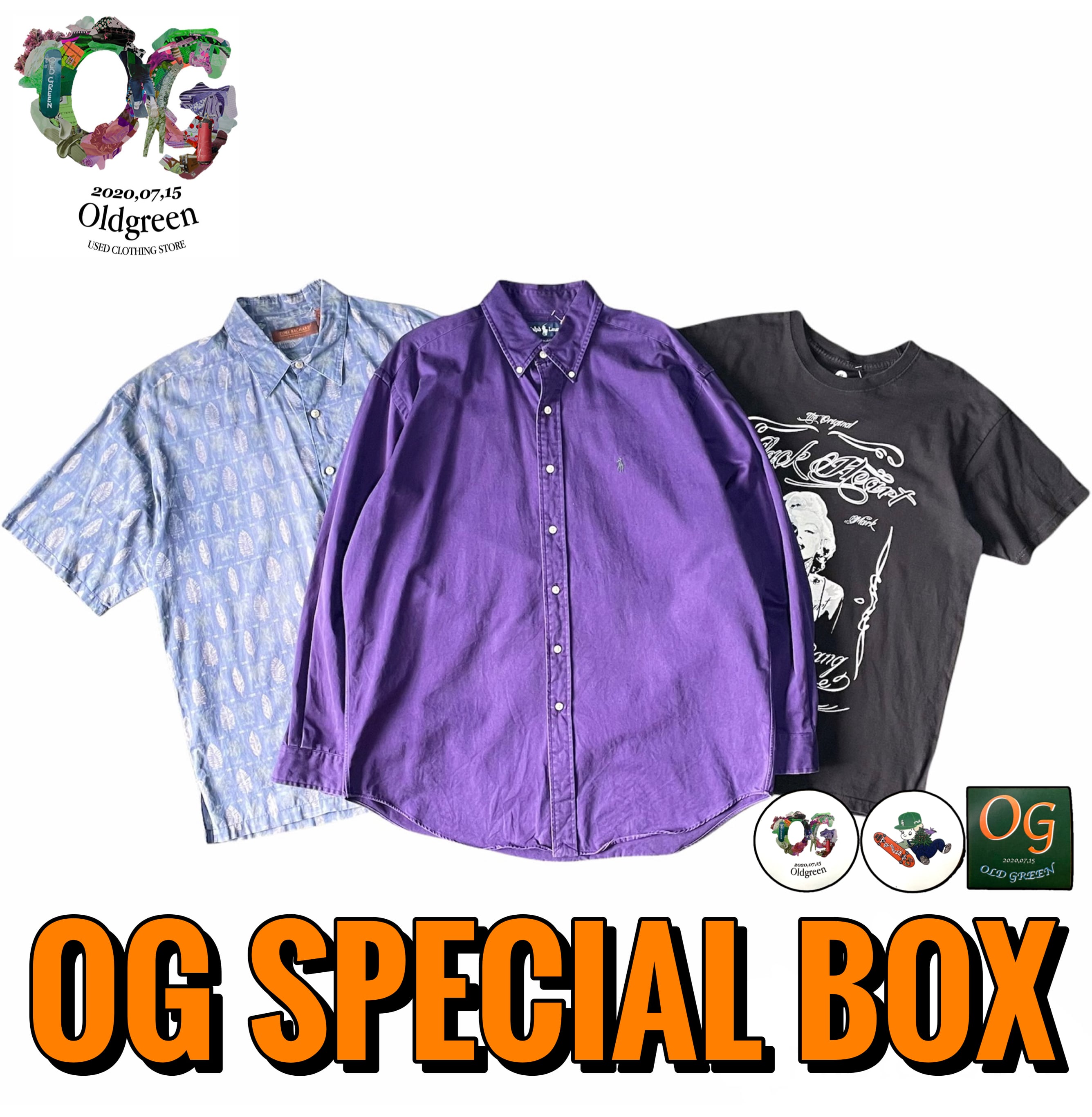 OG SPECIAL BOX 【3items】+sticker ×3 | 古着屋OLDGREEN