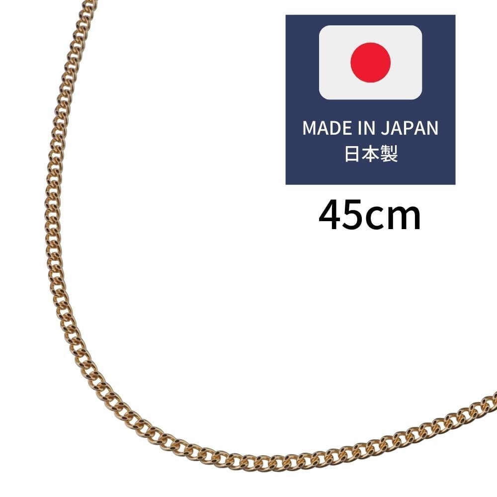 喜平ネックレス　チェーン　18kゴールド　ステンレス　55cm  11mm