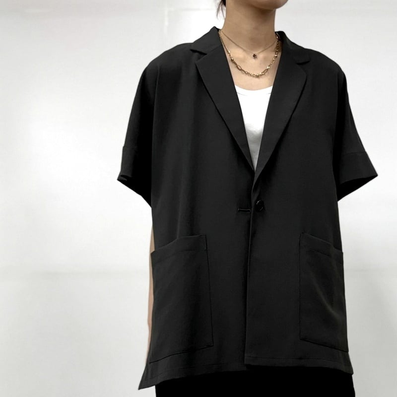 cafune（カフネ）ジョーゼット ハーフスリーブジャケット 635405 mat