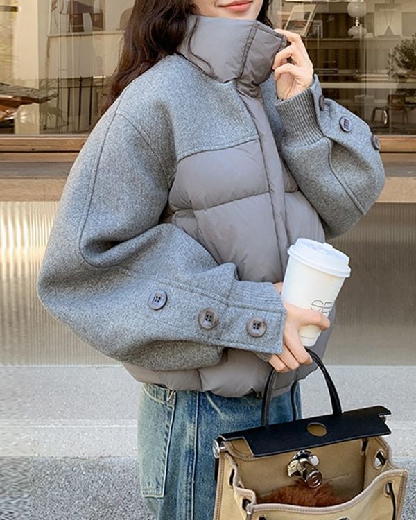 Stand collar switch down jacket TH3724