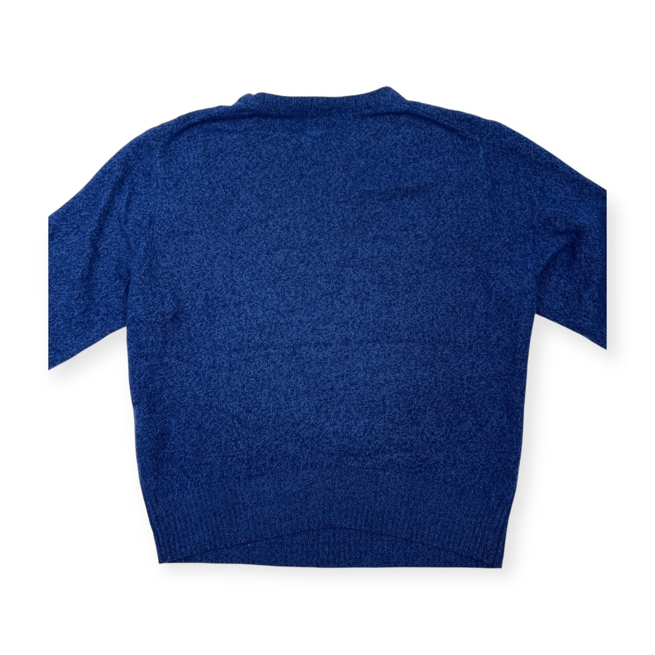 J.PRESS ジェイプレス アラン ケーブル編み カシミヤ混 ラムウールニットセーター サイズ LL /ブルー/メンズ