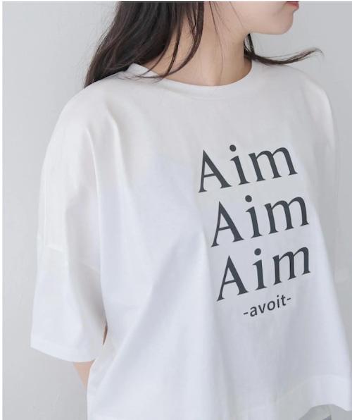 980-25110   ドライタッチコットン　Aim ロゴT