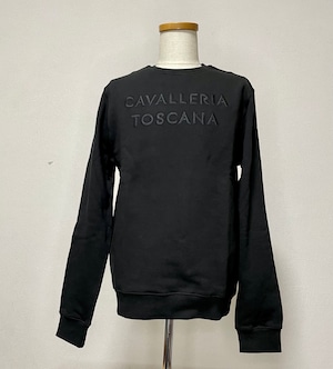 CAVALLERIA TOSCANA Embossed メンズスウェット／ブラック／SIZE：S・M