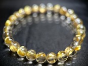 No.185【SS】タイチンルチルクォーツブレスレット(6.5mm)