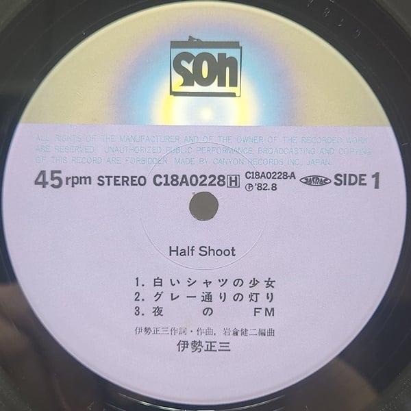 Shozo Ise / Half Shoot  [C18A0228H] - 画像3