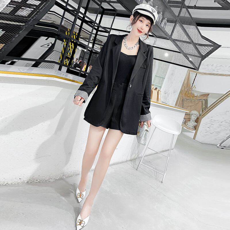 ファットシスタースーツジャケットプラスサイズ婦人服2020年秋新作スリミングシャツプラスファットラージウエスタントレンド ミックスインファッション31715020257