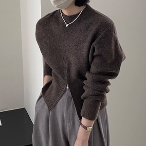 フロントカット ニットプルオーバー SG0229