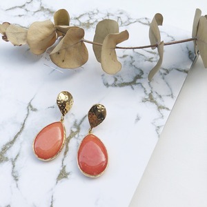 【London collection】Orange Quartzite pierce