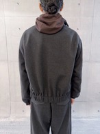 UNDERMINE Boxy Zip-Up Wool Jacket