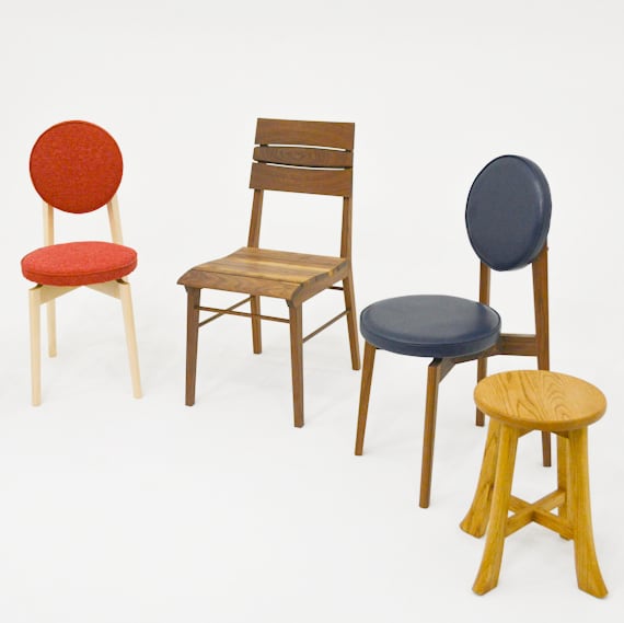 ダイニングチェア【木製椅子】天然木 天然無垢ウォールナット材