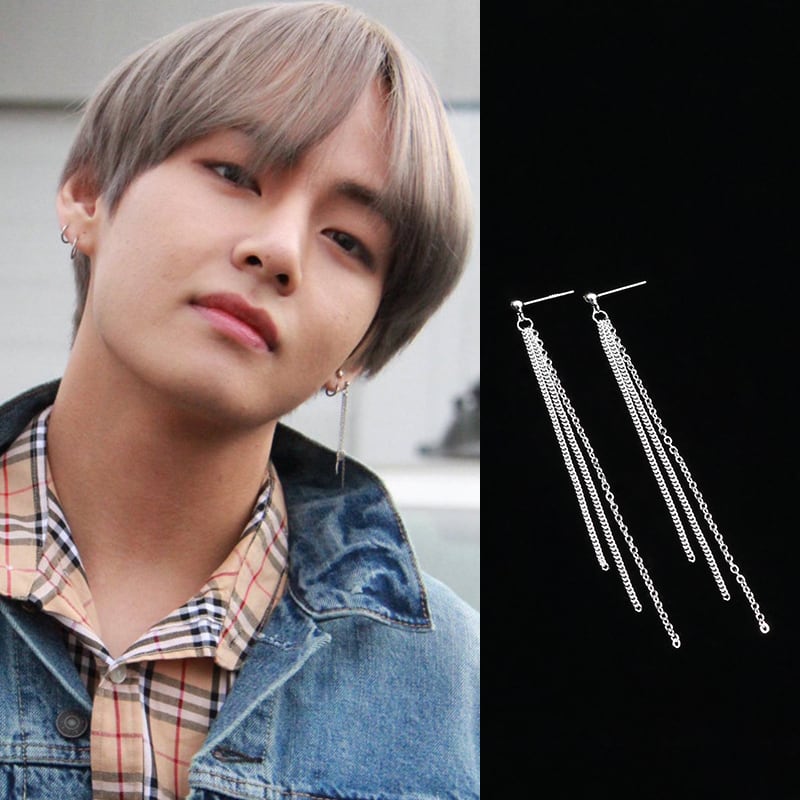 BTS V テテ テヒョン 片耳ピアス チェーンピアス | Pay ID BTS V テテ テヒョン 片耳ピアス チェーンピアス | Pay ID
