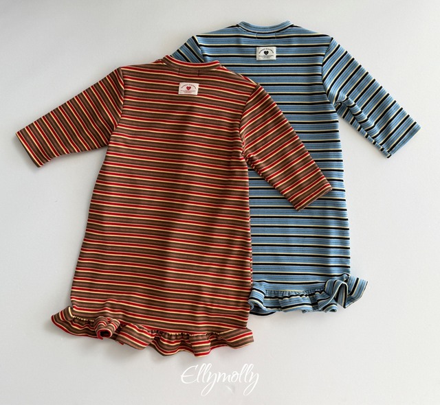 【Jr.size】fleece frill long dress【ELLYMOLLY】※11月下旬〜12月上旬発送予定