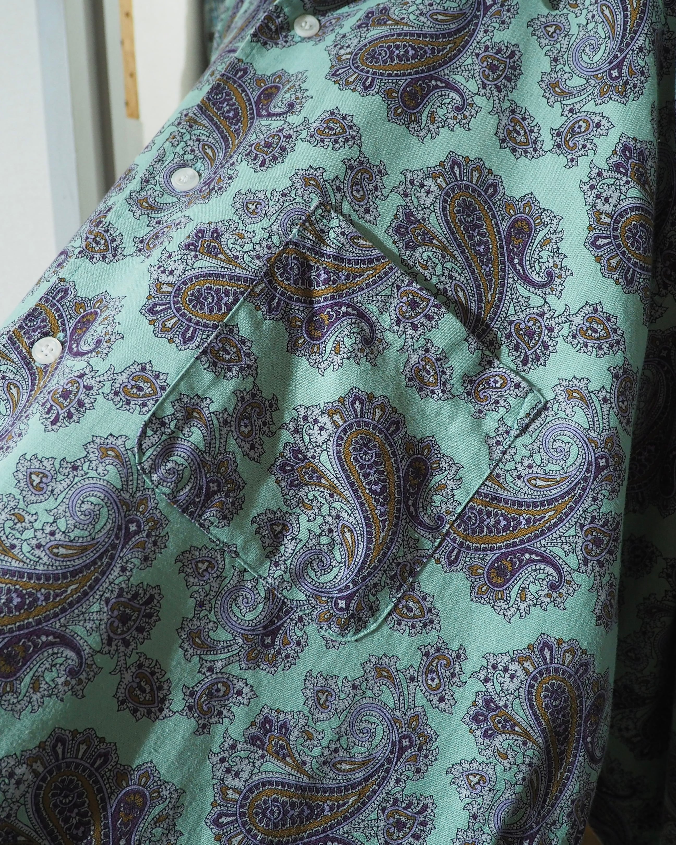 1990s " McGREGOR " Beautiful Paisley All Over Pattern Vintage Loose Shirt
