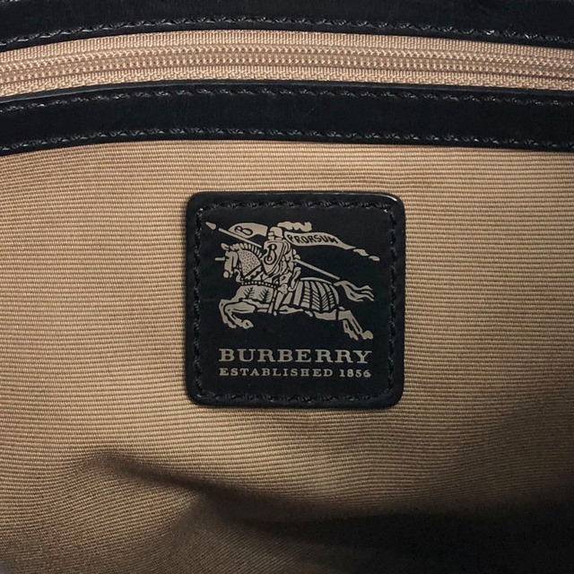 BURBERRY バーバリー メガチェック ショルダーバッグ ベージュ ブラック PVC エナメル vintage ヴィンテージ オールド xpjitp
