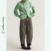 静かな遊び心を纏うチェックジョガー 《P0301》