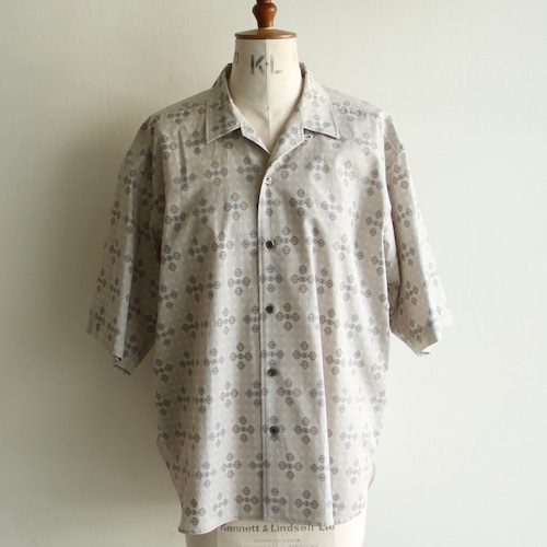 JUN MIKAMI 【 womens 】 print open collar short sleeve shirts