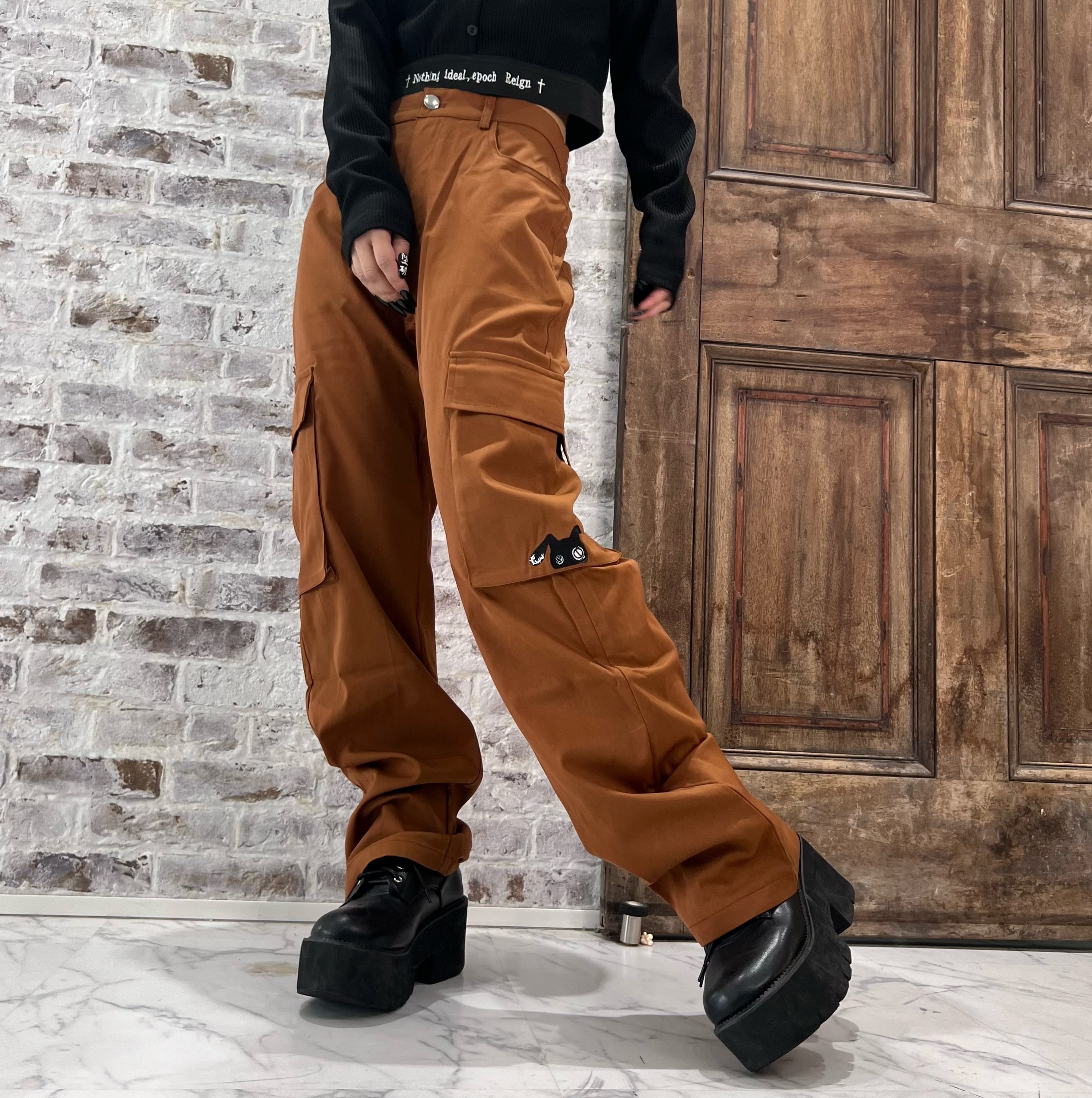 NieR 軽量6POCKET CARGO PANTS【BROWN】