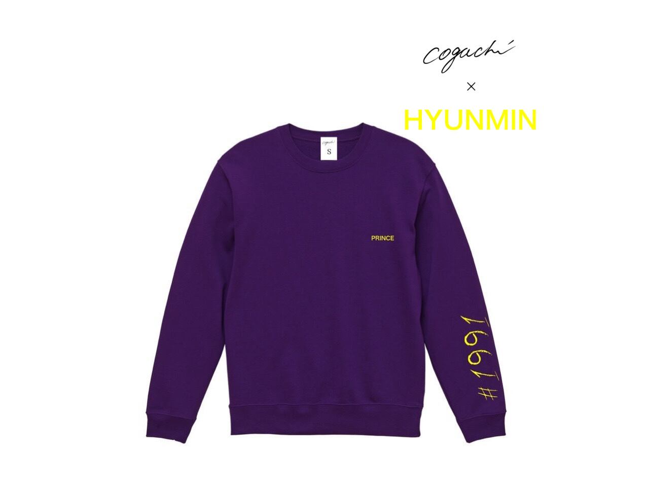 HyunMin (大国男児) Special Edition Collection 1991 sweat (PUR/YEL)