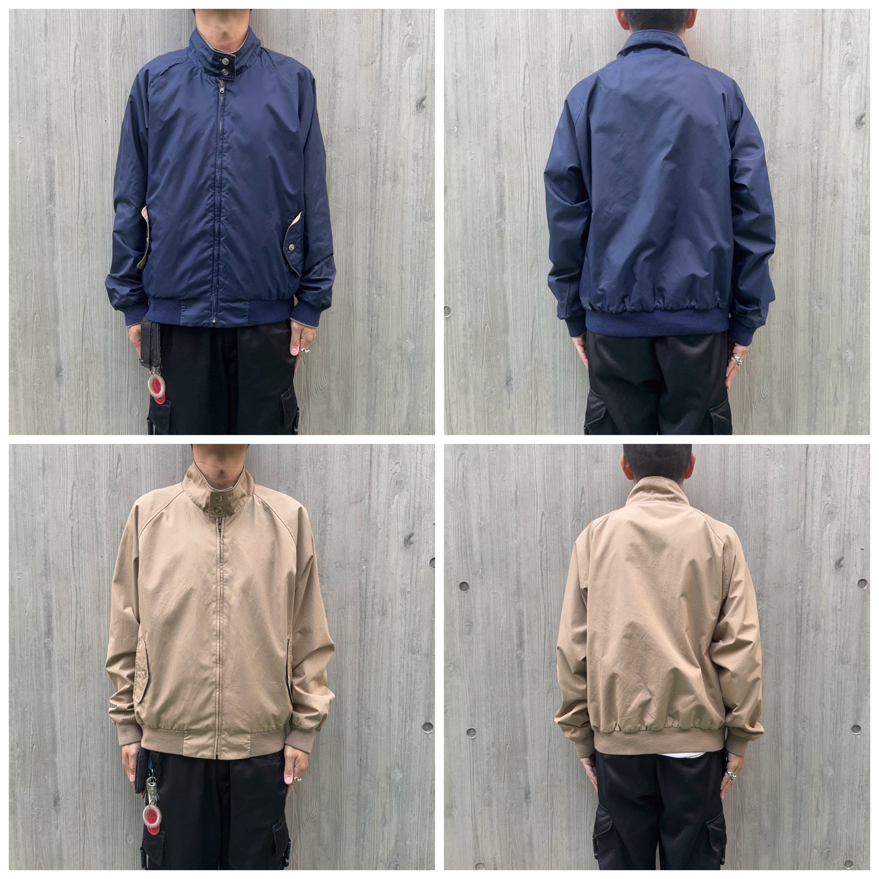 Lands' End リバーシブル　G9型ジャケット　ネイビー/ベージュ 80's Vintage “LANDS' END” Made in Korea Reversible Blouson