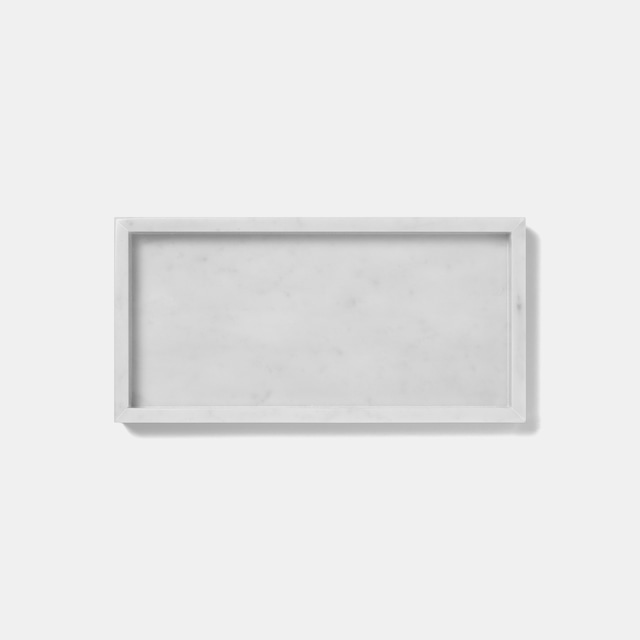 MARBLE TRAY - Bianco Carrara × Medium