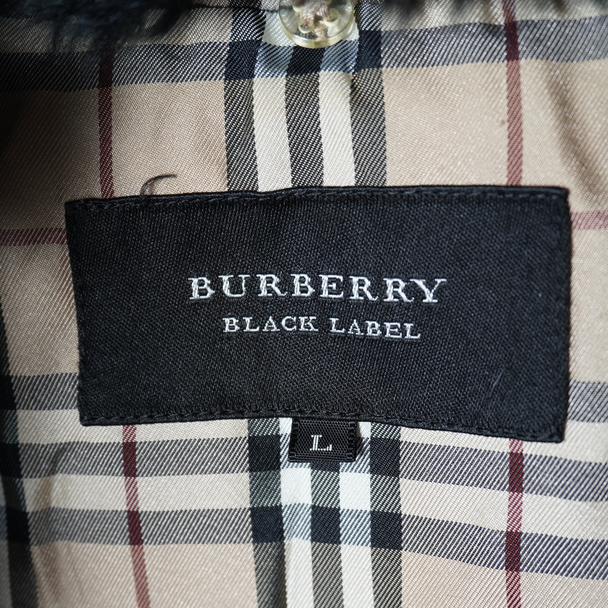 BURBERRY】バーバリー ロゴジップ・ラビットファーキルティング