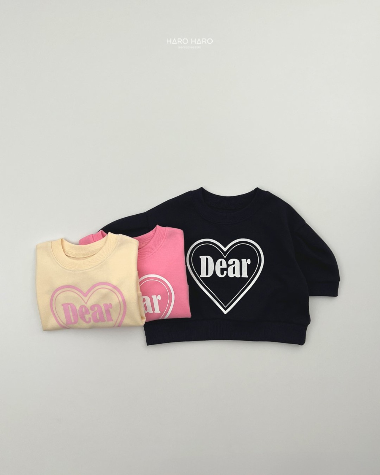 [HARO HARO] Dearpuff Sweatshirt / [하로하로] 디어퍼프맨투맨