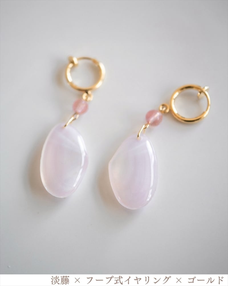 さくらひとえ ピアス・イヤリング チェリークオーツ | linodrops