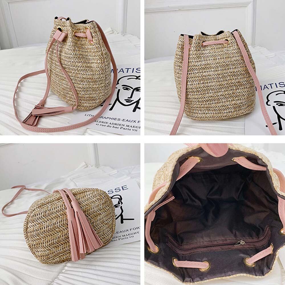 (^^)⭐︎(^-^)　巾着付きカゴバッグ3点 巾着かごバッグ | rufule