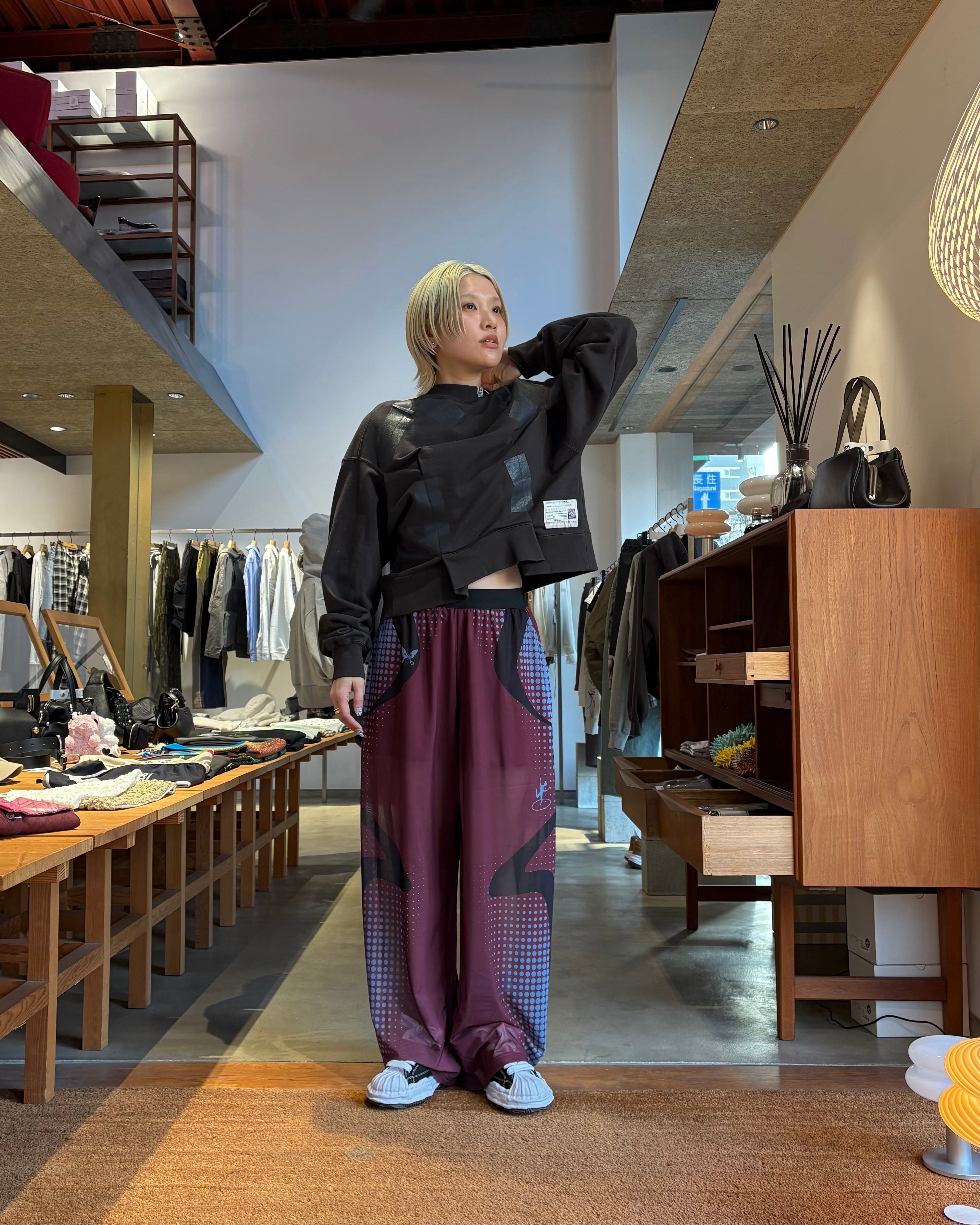 26SS】P.A.M Perks And Mini パークスアンドミニ / STIPPLE MESH PANTS