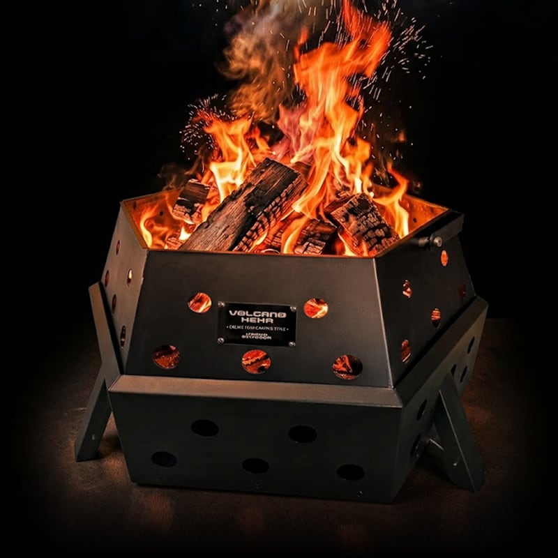 予約価格]ARBOR OUTDOOR / VOLCANO HEXA 焚き火台 | GOLDEN FOREST