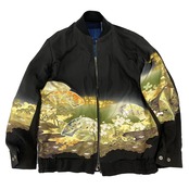 【bomber44】再構築ボンバー Msize Kimono × indigo MIX BOMBER JACKET