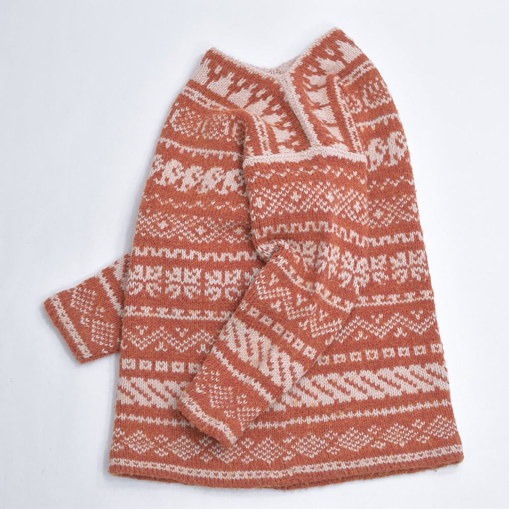 ヴィンテージ ALPS フェアアイル パターン　セーター　古着　幾何学　ニット 90's L.L.Bean Made in Scotland Knit Sweater 90年代 エルエルビーン