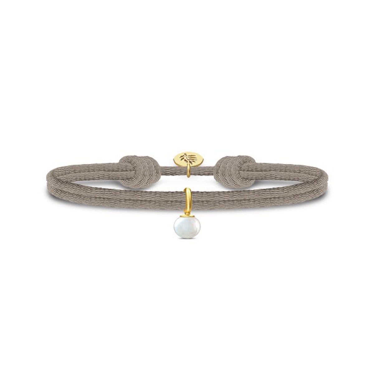 JULIE SANDLAU PERLA SATIN BRACELET WHITE PEARL SAND | JULIE SANDLAU