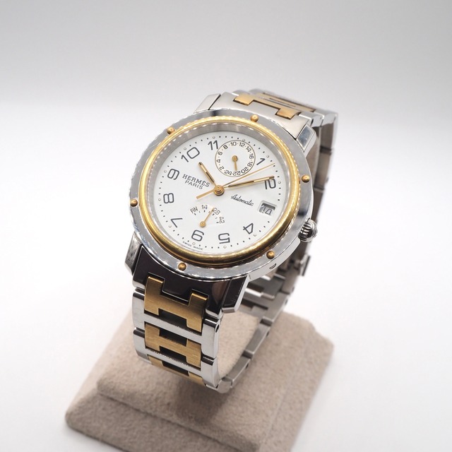 HERMES クリッパー デイトパワーリザーブ CL5.210 腕時計 自動巻き　エルメス