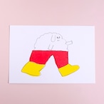 【松岡マサタカ】ポストカード「黄色い長靴 」