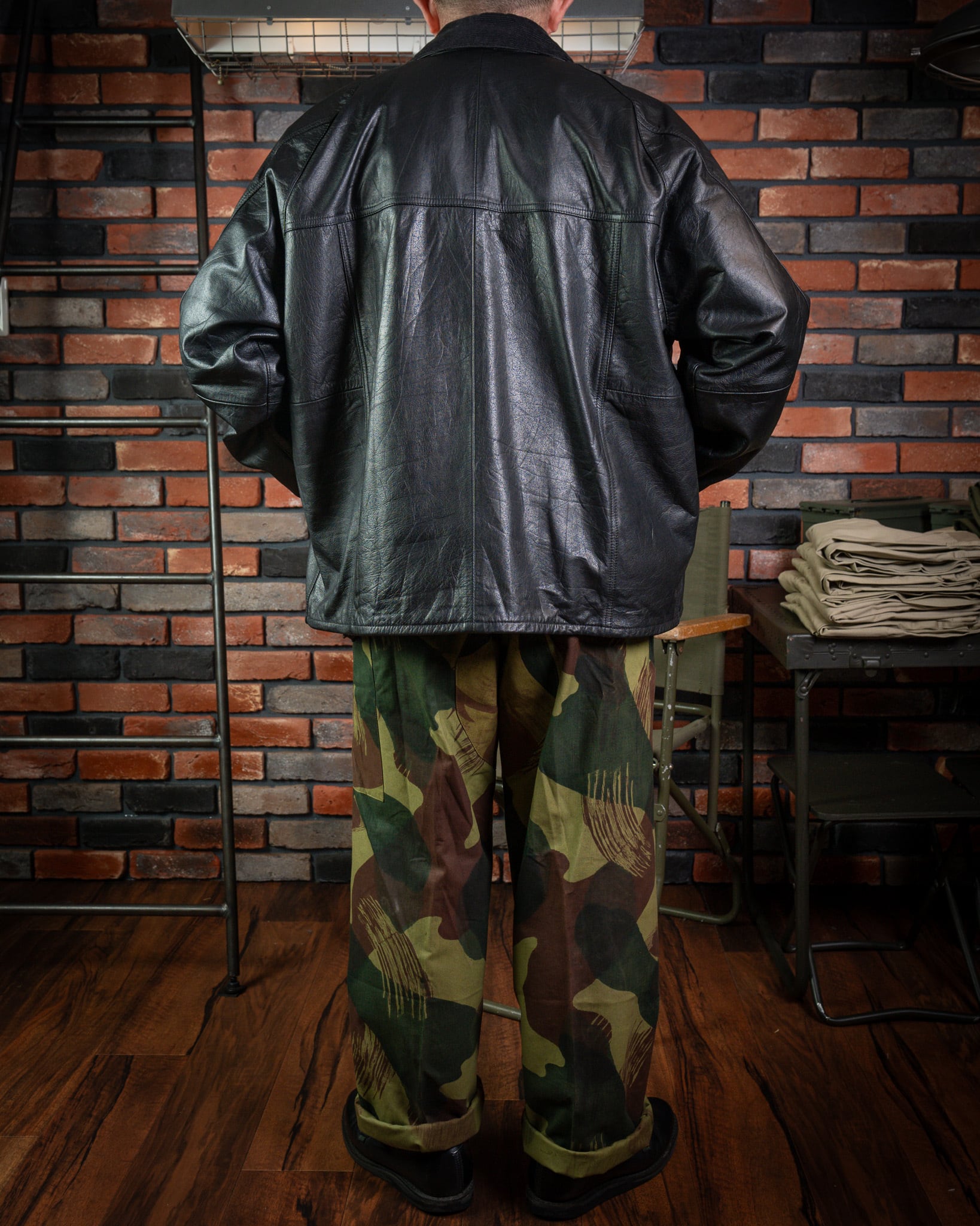 DEADSTOCK】50's Belgian Army Brushstroke Camouflage Trousers 実物