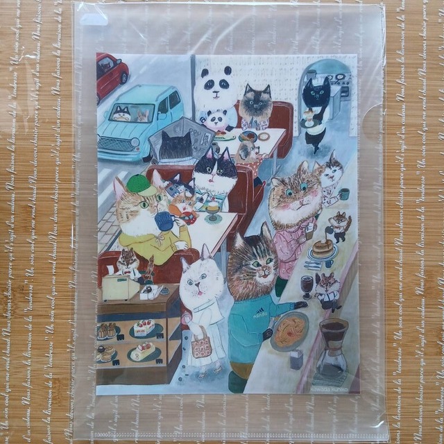 《クリアファイル》カワダクニコ　喫茶店