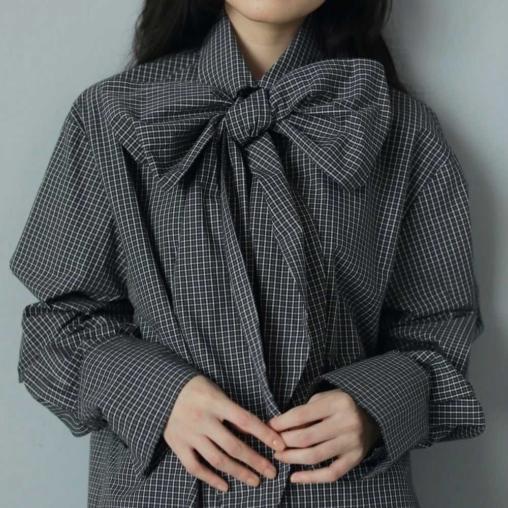 トップス anuke / Volume Ribbon Shirts anuke 】Volume Ribbon Shirts | valance 福井｜レディース セレクト
