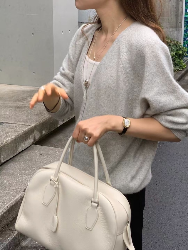 (OUNCE) raccoon brush cardigan / 3color