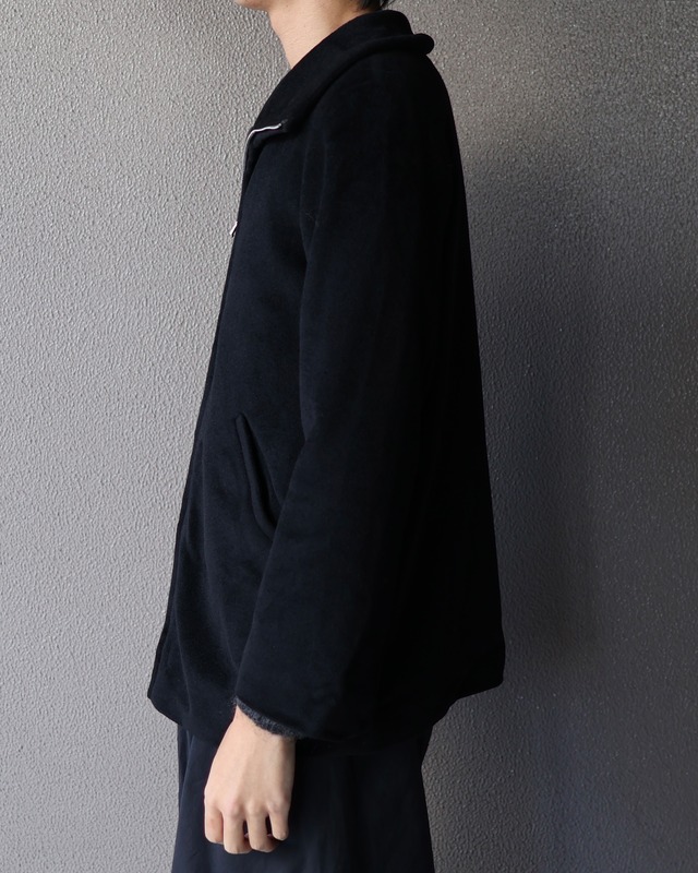 【agnes b.】Fleece high neck double zip jacket
