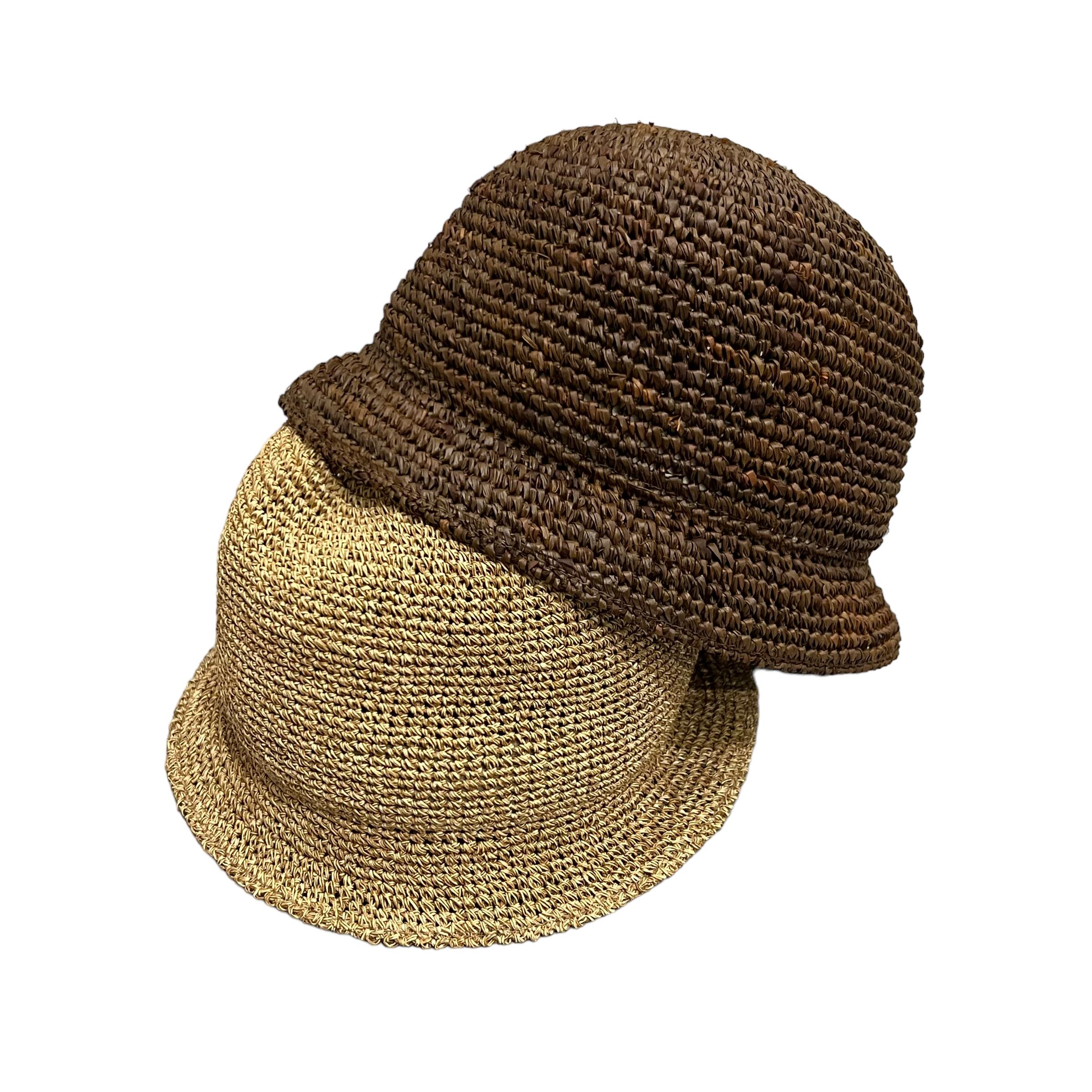 NOROLL / DETOURS RAFFIA HAT BROWN RAFFIA | THE NEWAGE CLUB powered by BASE