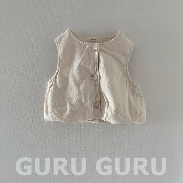 韓国子供服 / 26Autumn / 〖取寄〗guruguru / 雲ベスト / ベビー服 *1号~3号*