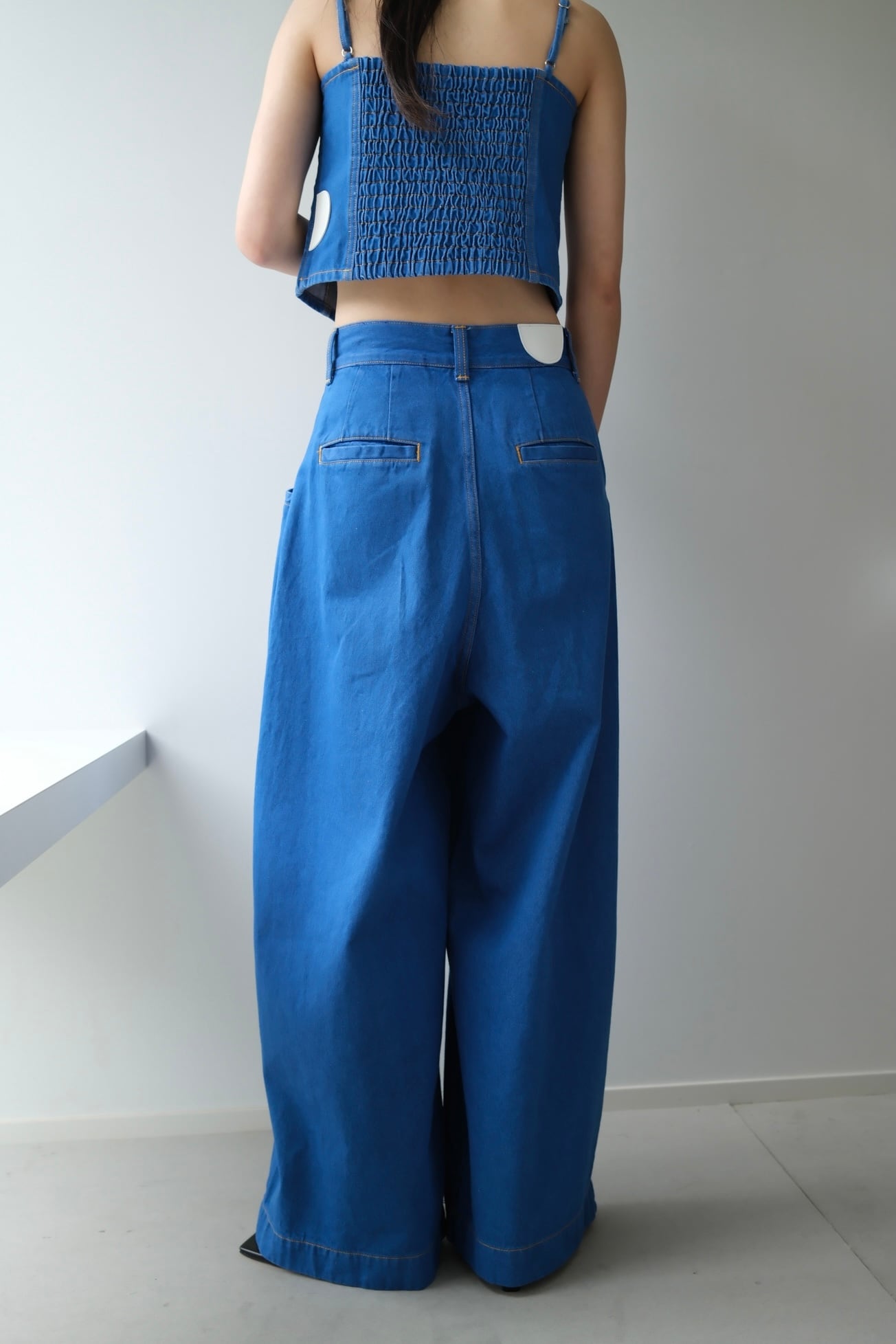 null. pocket design denim pants ポケットデザインデニムパンツ Blue