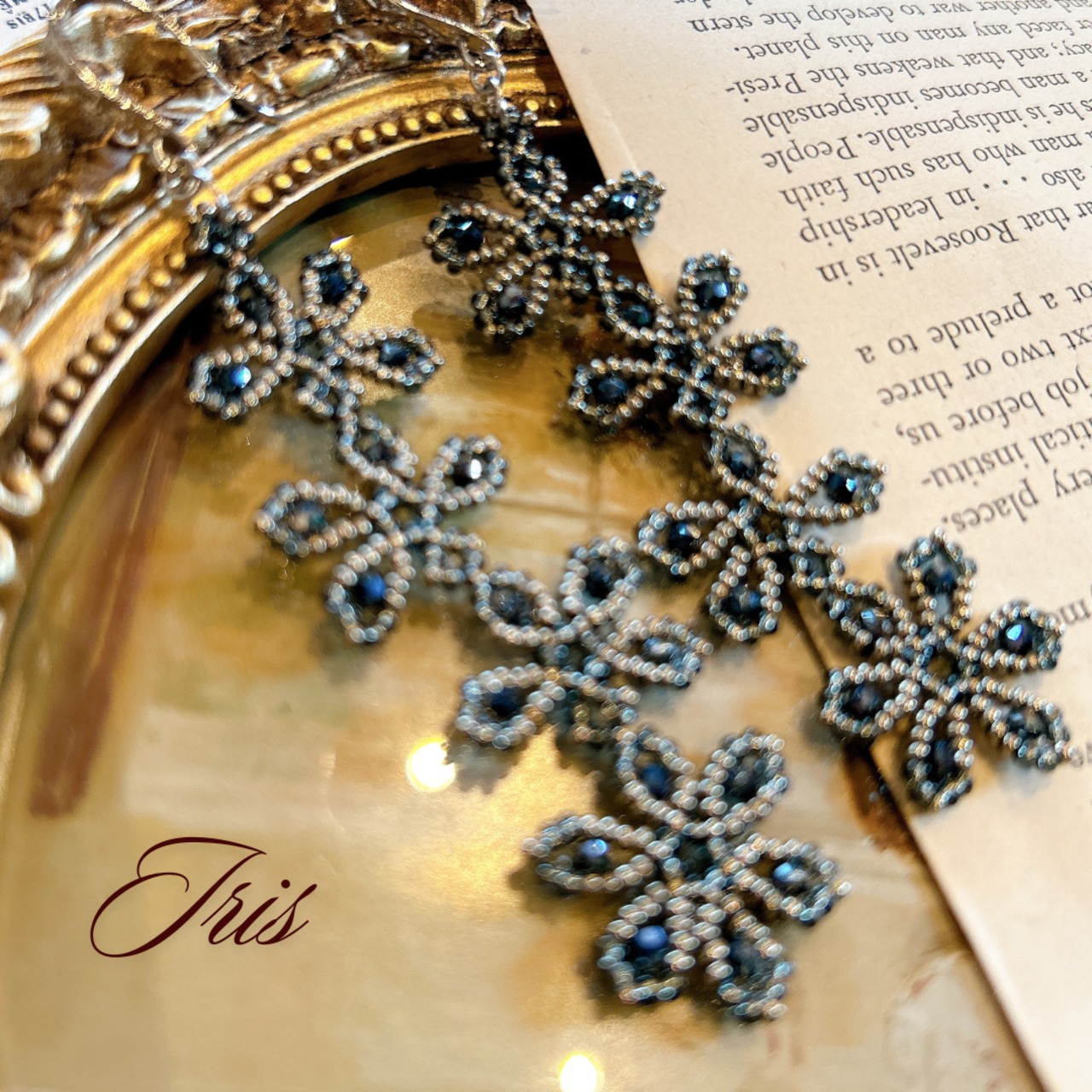 Iris 4 Silver × Blue