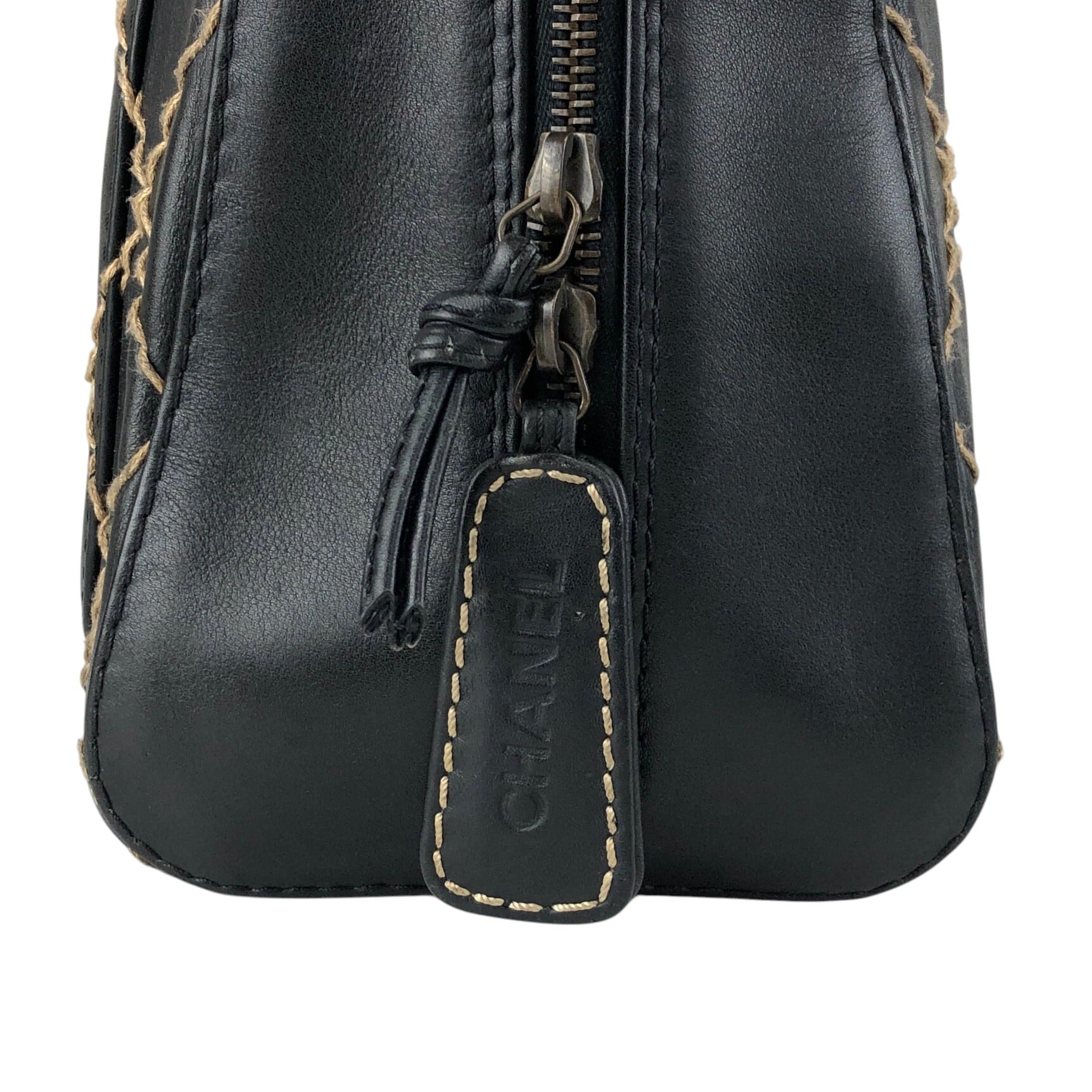 シャネル鞄 CHANEL シャネル ハンドバッグ ブラック ココマーク レザー トート